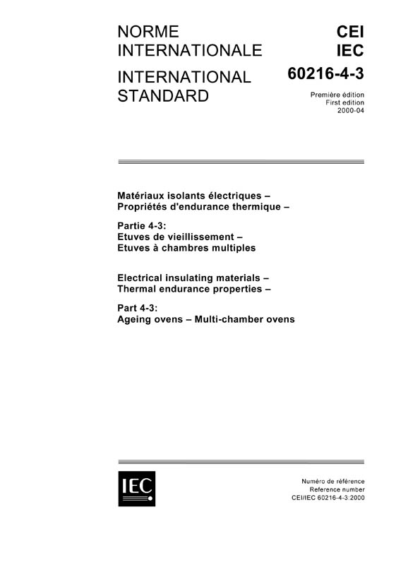 Cover IEC 60216-4-3:2000